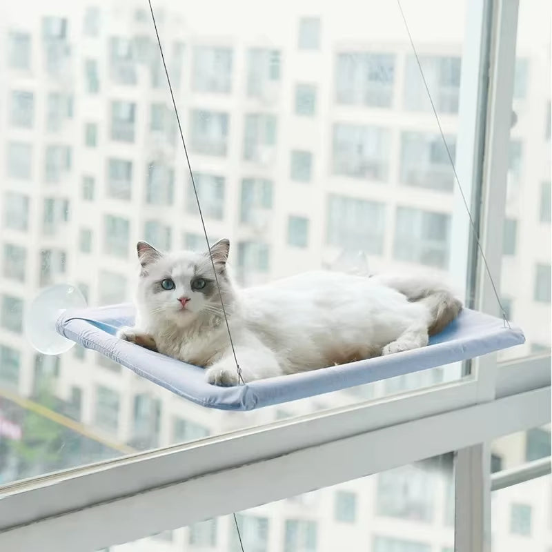 Premium Cat Hammock - Comfortable Window Seat for Cats, Supports Up to 20kg, Ideal for Climbing and Relaxation, Pet Accessories