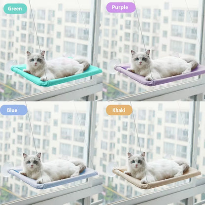 Premium Cat Hammock - Comfortable Window Seat for Cats, Supports Up to 20kg, Ideal for Climbing and Relaxation, Pet Accessories