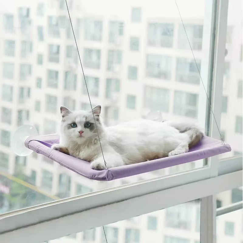 Premium Cat Hammock - Comfortable Window Seat for Cats, Supports Up to 20kg, Ideal for Climbing and Relaxation, Pet Accessories